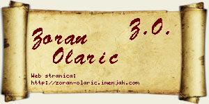 Zoran Olarić vizit kartica